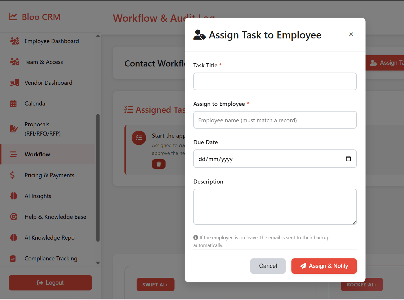 Workflow & approvals