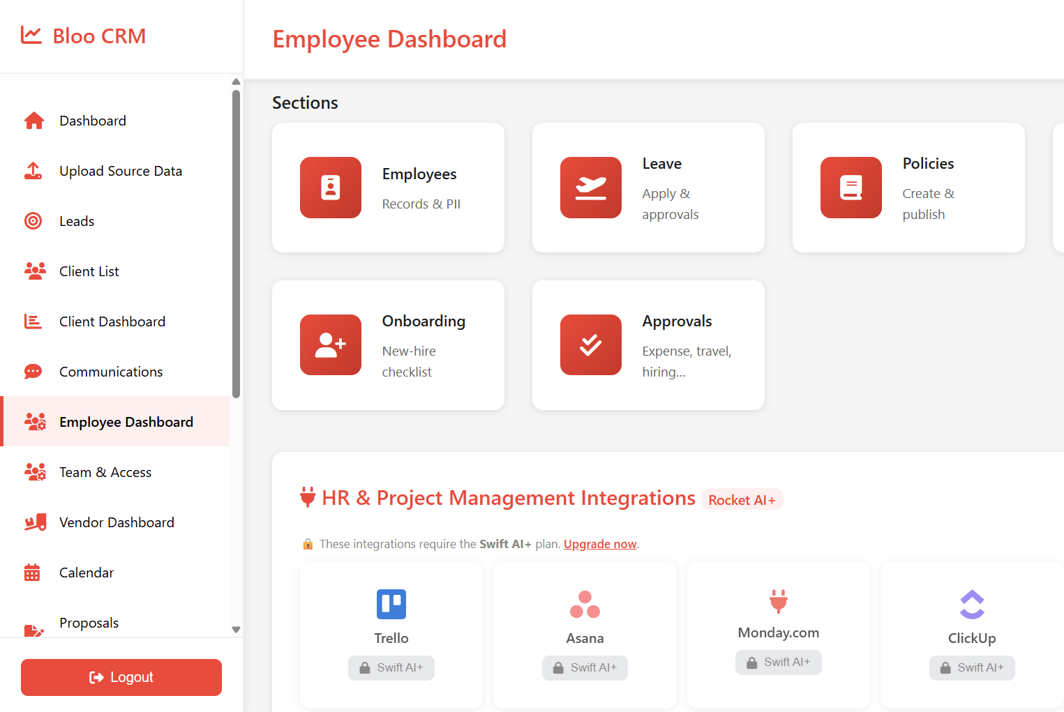 Employee Dashboard